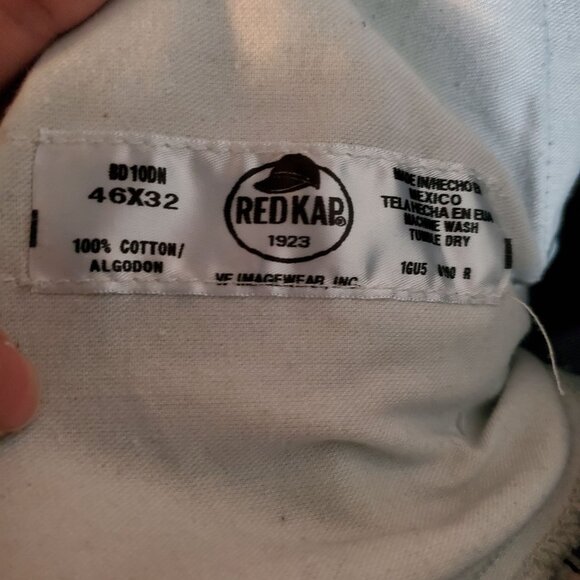 Red Kap Jeans Mens Size 46x32 Blue Denim Adjustable Bib Overalls - Picture 3 of 10